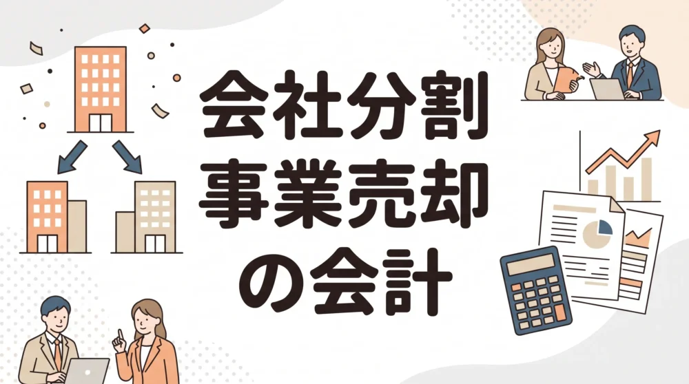 会社分割を用いた事業売却における会計処理と実務ポイントを解説するサムネイル画像