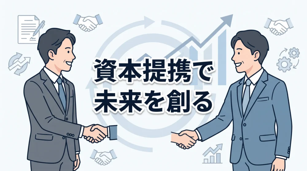 中小企業オーナー向けにM&A資本提携の活用法と成功のポイントを解説する記事のサムネイル画像