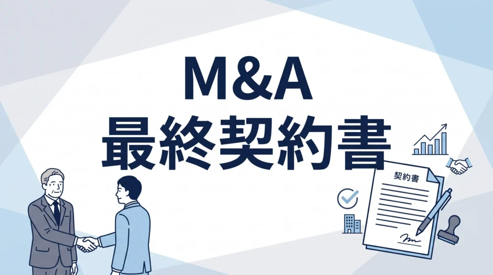 M&A最終契約書の概要と締結時の注意点を分かりやすく解説するサムネイル画像