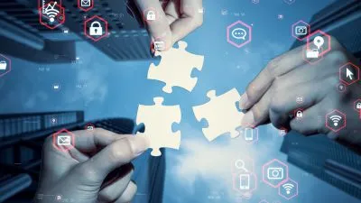 M&Aマッチングサイトやプラットフォームを通じて企業同士をつなぐイメージ