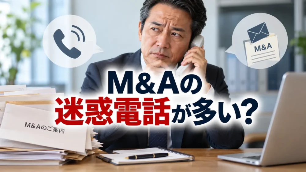 M&A仲介会社からの迷惑電話や営業電話に悩む中小企業経営者