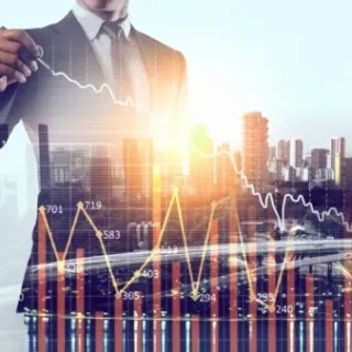 第三者割当増資による株価の推移や資金調達・企業の成長をイメージする画像