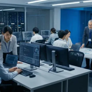 システムインテグレーターのM&Aや会社売却で、高い技術力と専門人材が評価される開発オフィスの写真