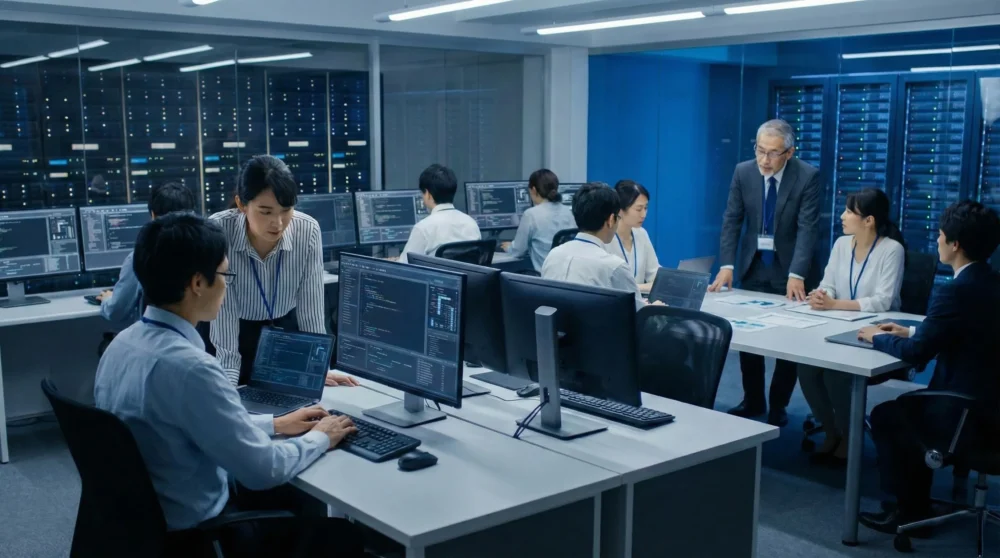 システムインテグレーターのM&Aや会社売却で、高い技術力と専門人材が評価される開発オフィスの写真