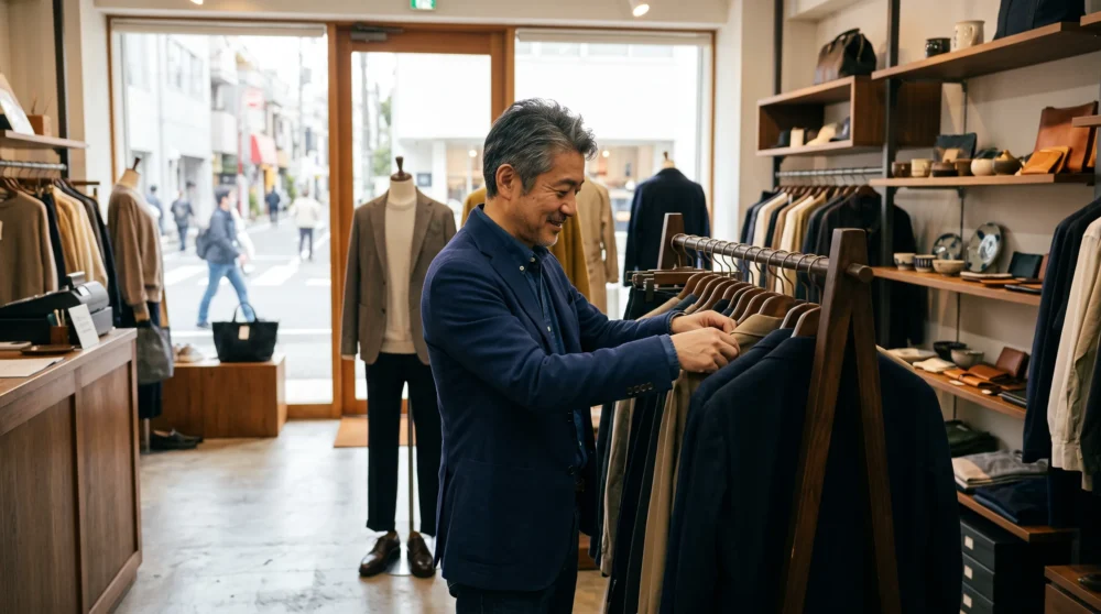 セレクトショップのM&A・会社売却で店舗やブランドを引き継ぐ事業承継のイメージを示すアパレル店舗の写真