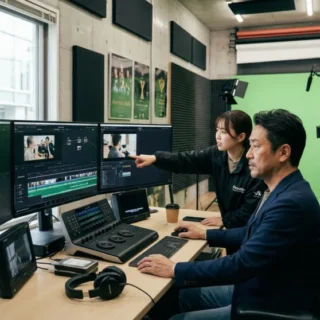 映像制作会社のM&A・会社売却で、制作スタジオと最新機材、クリエイターチームを円滑に引き継ぐイメージ写真。