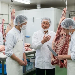 食肉卸業のM&A・会社売却で、熟練の職人と確かな品質管理体制を次世代へ引き継ぐ事業承継のイメージ写真。