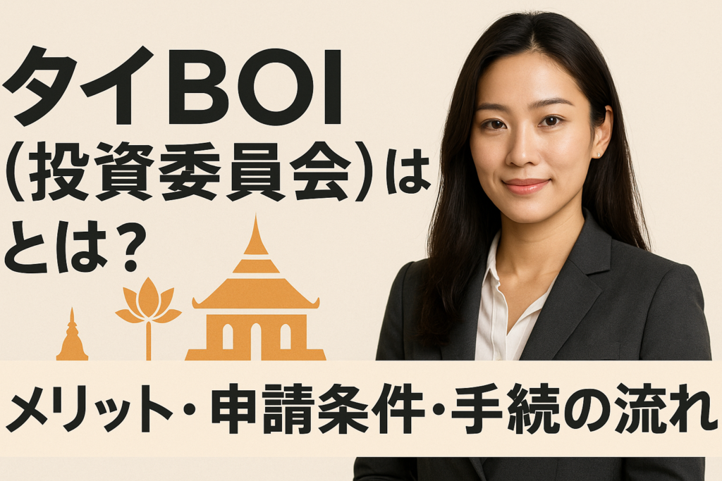 タイBOI（投資委員会）とは？メリット・申請条件・手続の流れ