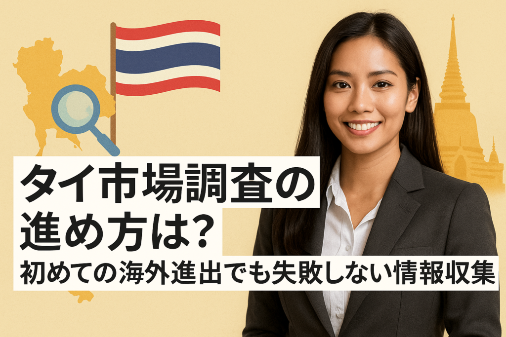 タイ市場調査の進め方は？初めての海外進出でも失敗しない情報収集術