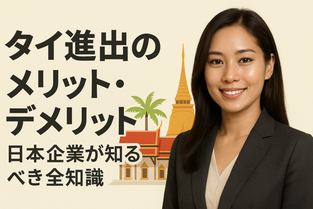 タイ進出のメリット・デメリット！日本企業が知るべき全知識