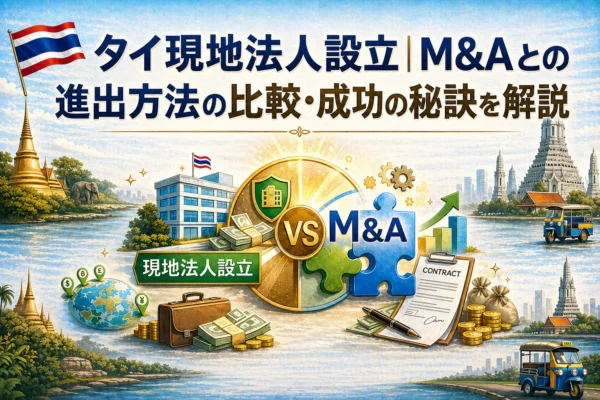 タイ現地法人設立｜M&Aとの進出方法の比較・成功の秘訣を解説