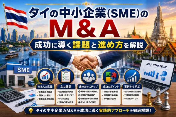 タイの中小企業（SME）のM&A｜成功に導く課題と進め方を解説