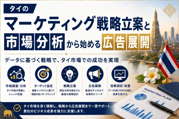 タイのマーケティング戦略立案と市場分析から始める広告展開