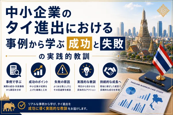 中小企業のタイ進出における事例から学ぶ成功と失敗の実践的教訓